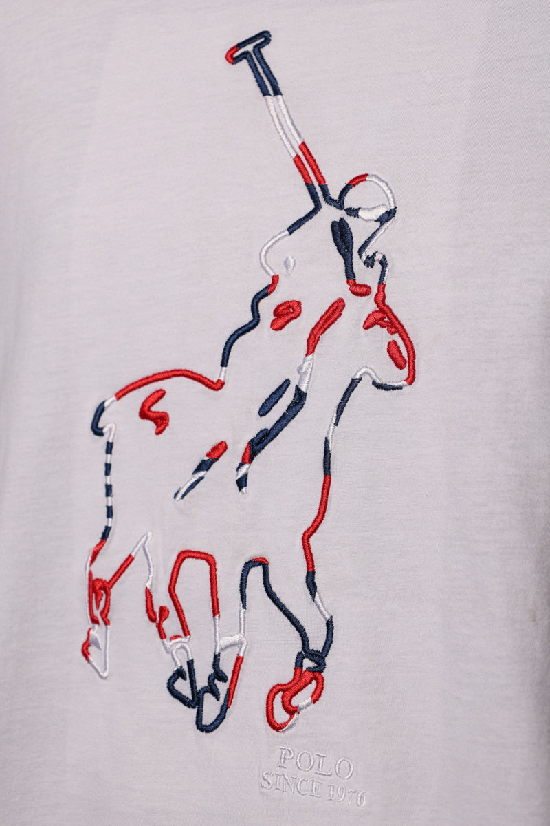 Polo T-Shirt Big Pony White