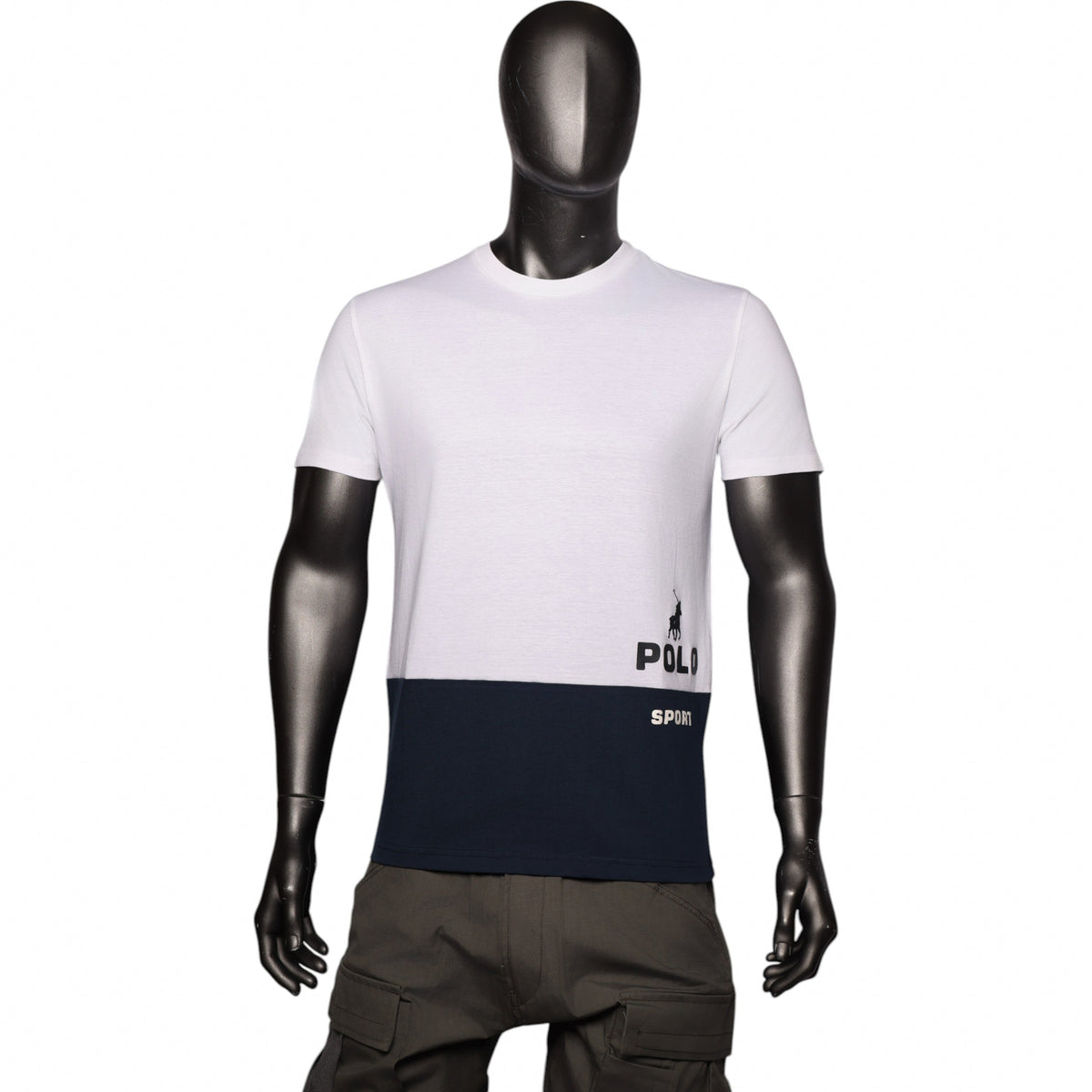 Polo T-Shirt Colourblock White