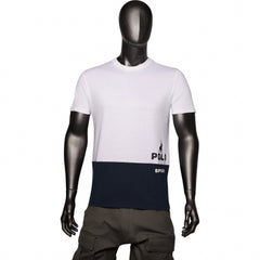 Polo T-Shirt Colourblock White