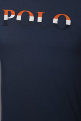 Polo T-Shirt Printed Logo Navy