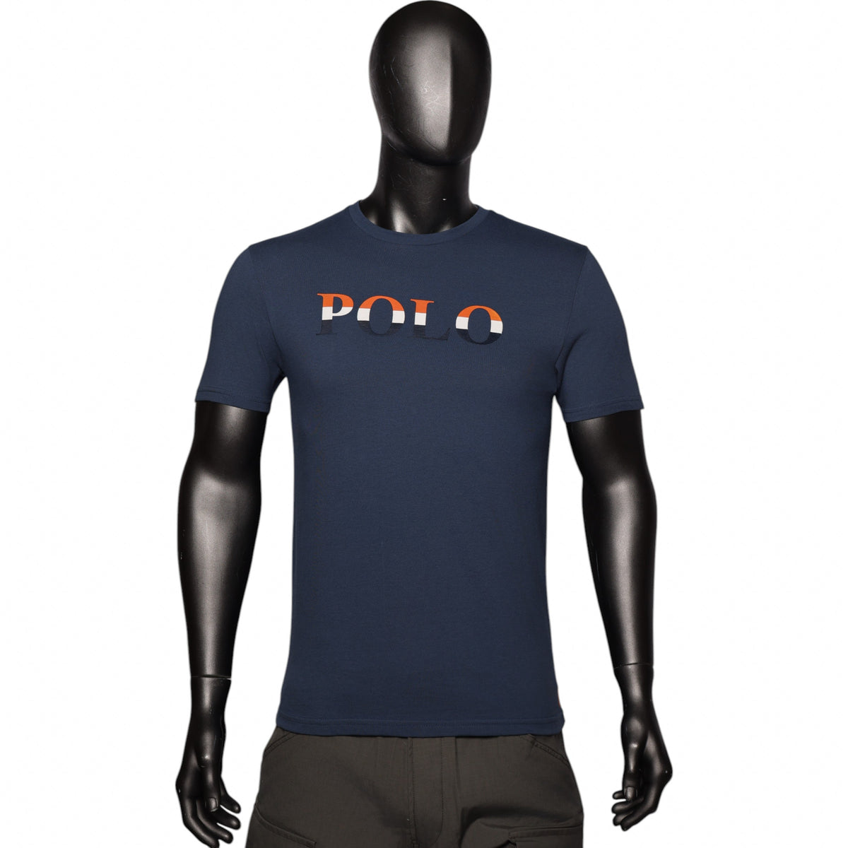 Polo T-Shirt Printed Logo Navy