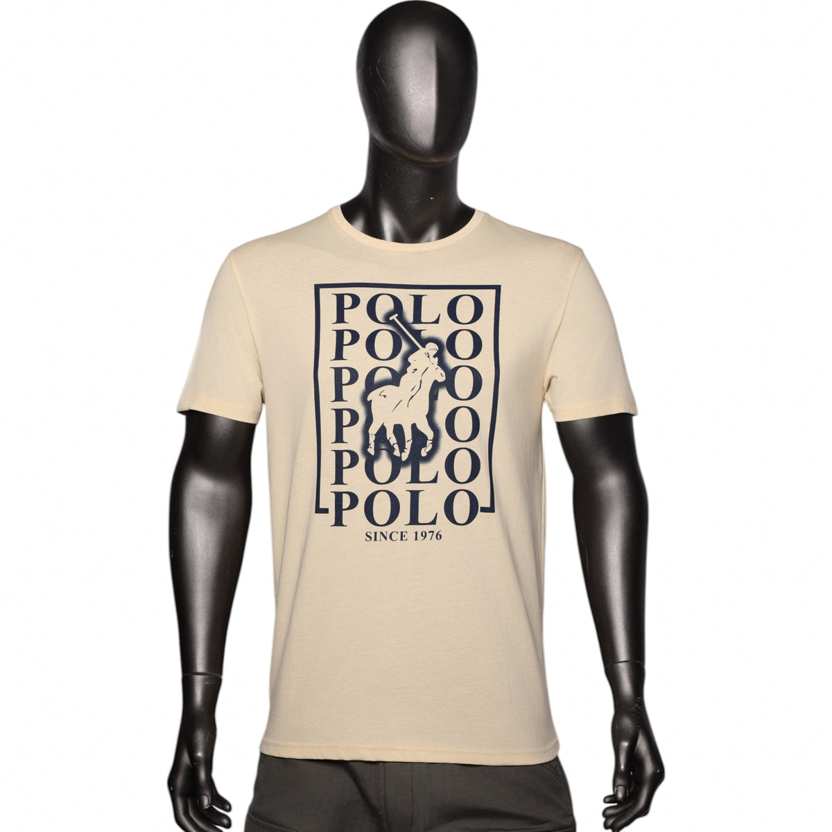 Polo T-Shirt Box Logo Stone