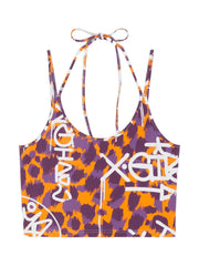 Puma Crop X X-Girl Aop Mustard-Purple