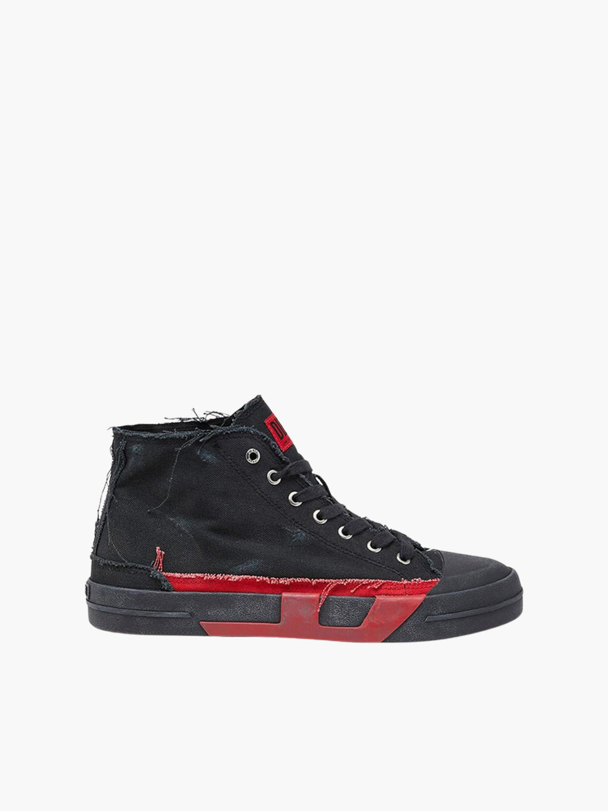 Diesel Sneakers D377 D-Verse Mid Ii Black-Red