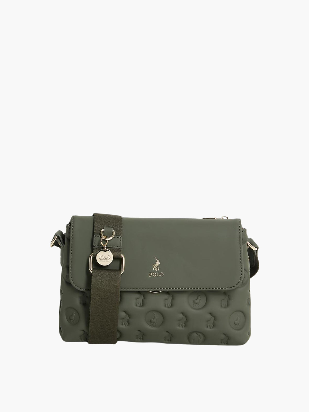 Polo Bag Flapover Multi Sling Olive