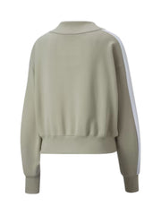 Puma Sweater Ladies Luxe Sport T7 Cropped Pebble Grey