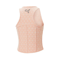 Puma Ladies Crop Top X Dapper Dan Peach