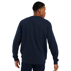 Polo Sweater Brushed Crest Embroidered Navy