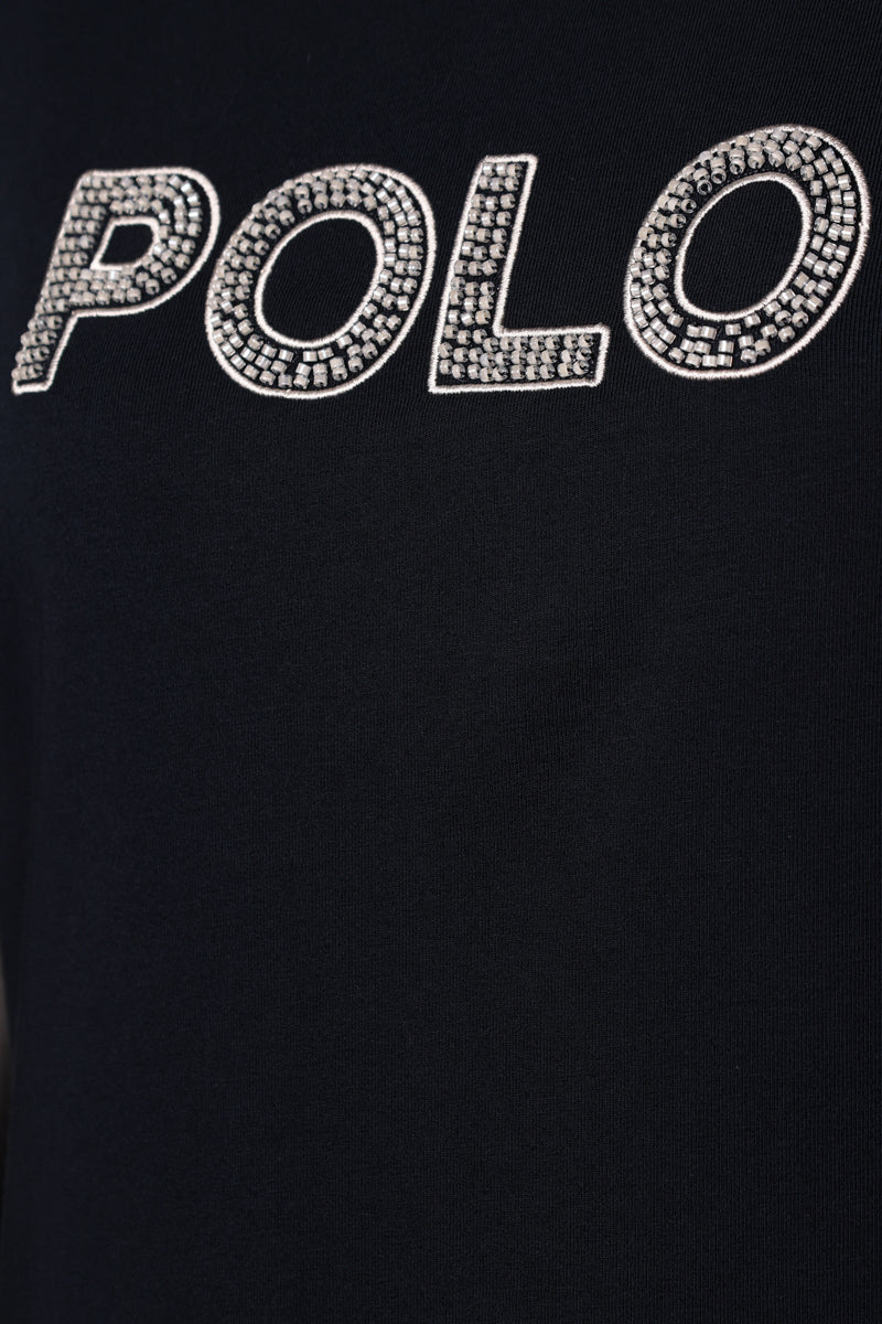 Polo T-Shirt Ladies Dakota Logo Navy
