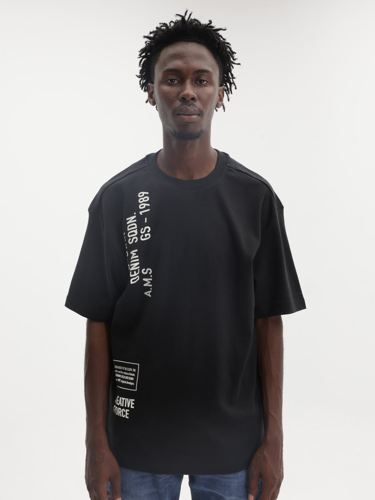 G-Star T-Shirt Stencil Gr Relaxed Dark Black