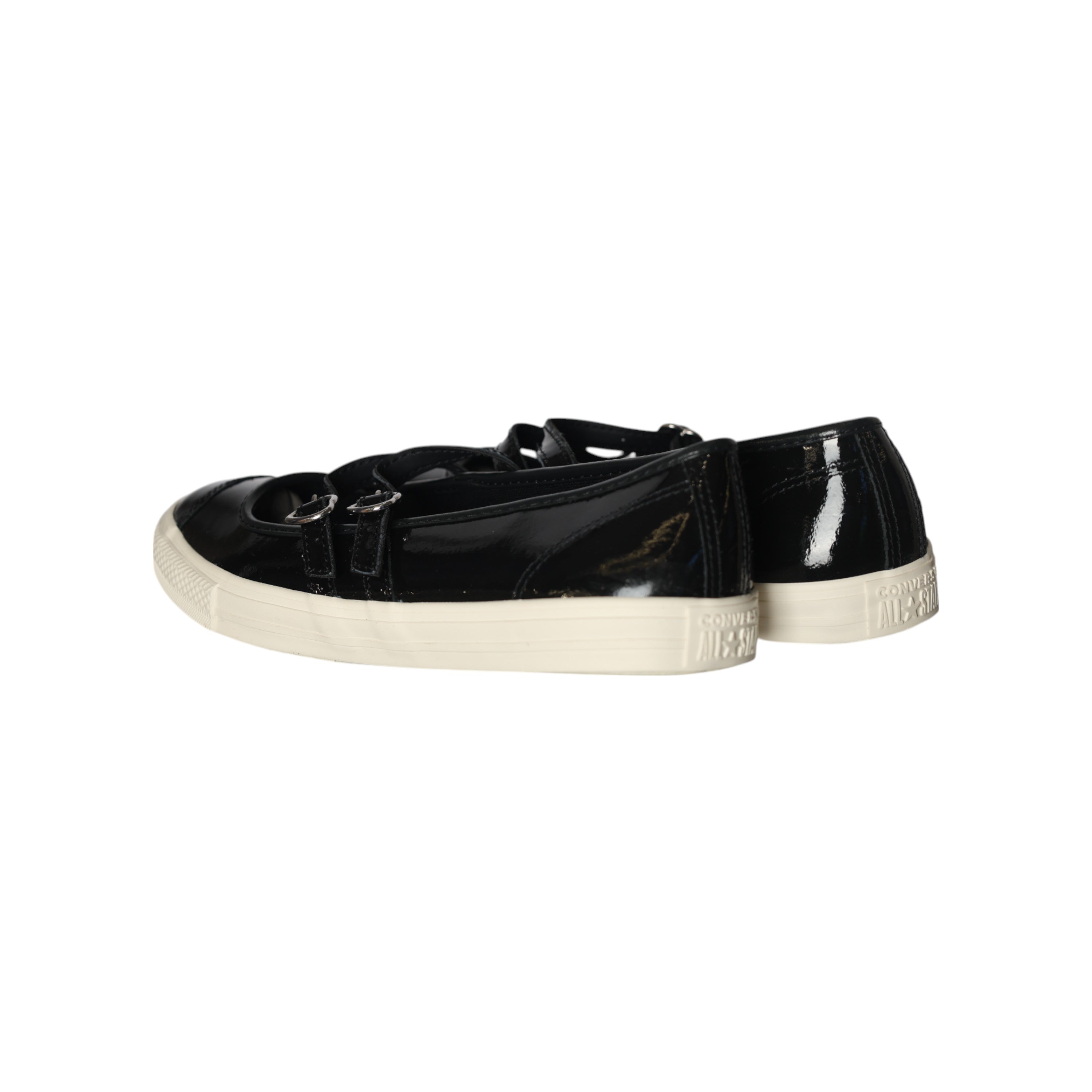 Converse Slip On Dainty Mary Jane Black-Silver