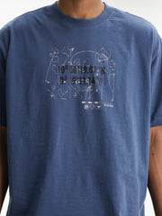 G-Star T-Shirt Coord Gr Relaxed Rank Blue