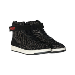Enrico Coveri Boot High Top Black-Silver
