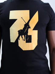POLO T-SHIRT SPORT GRADIENT BLACK