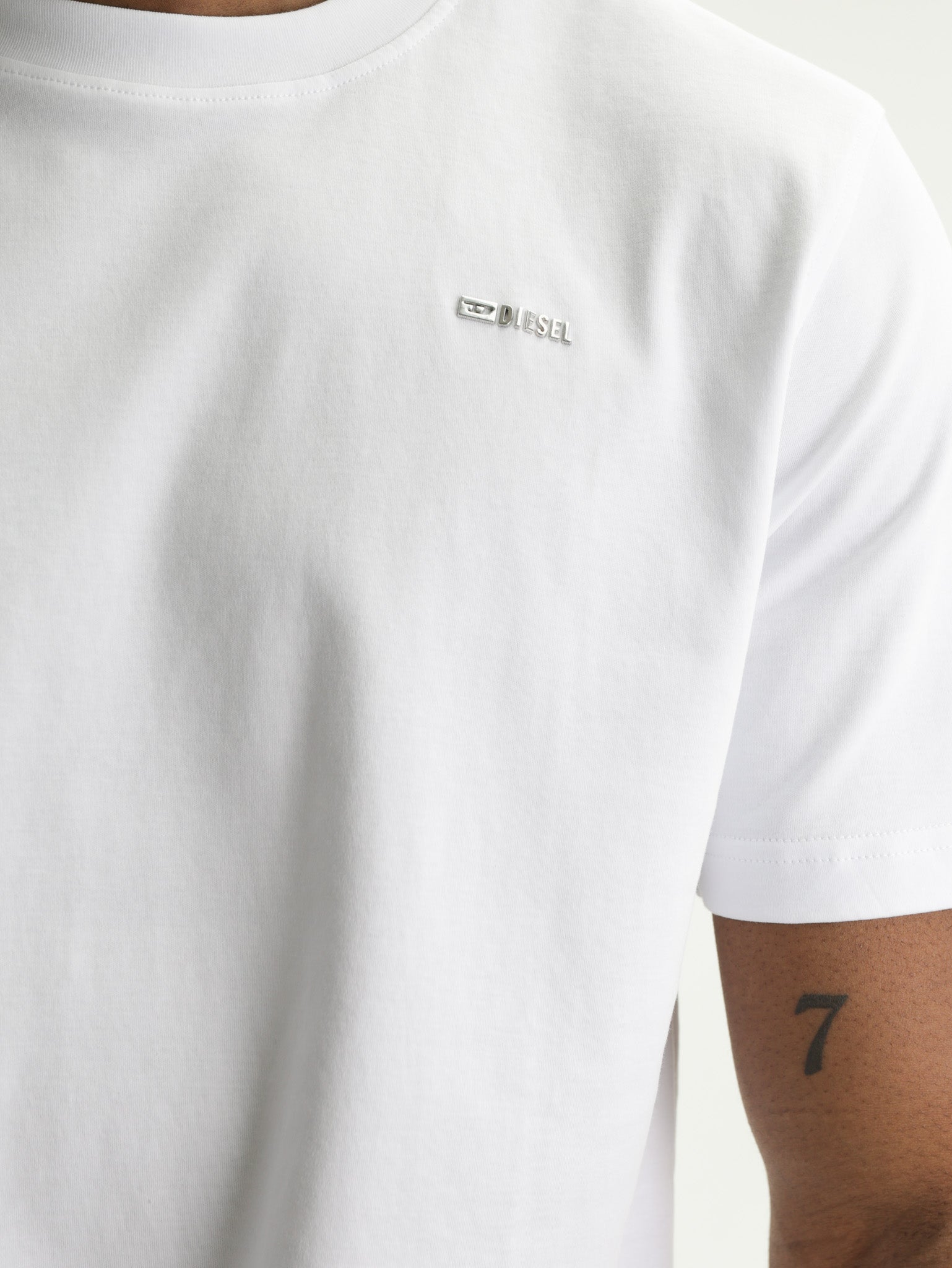 Diesel T-Shirt M-T Adjust Met Regular White