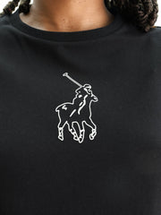 POLO T-SHIRT CALLY SS PONY BLACK