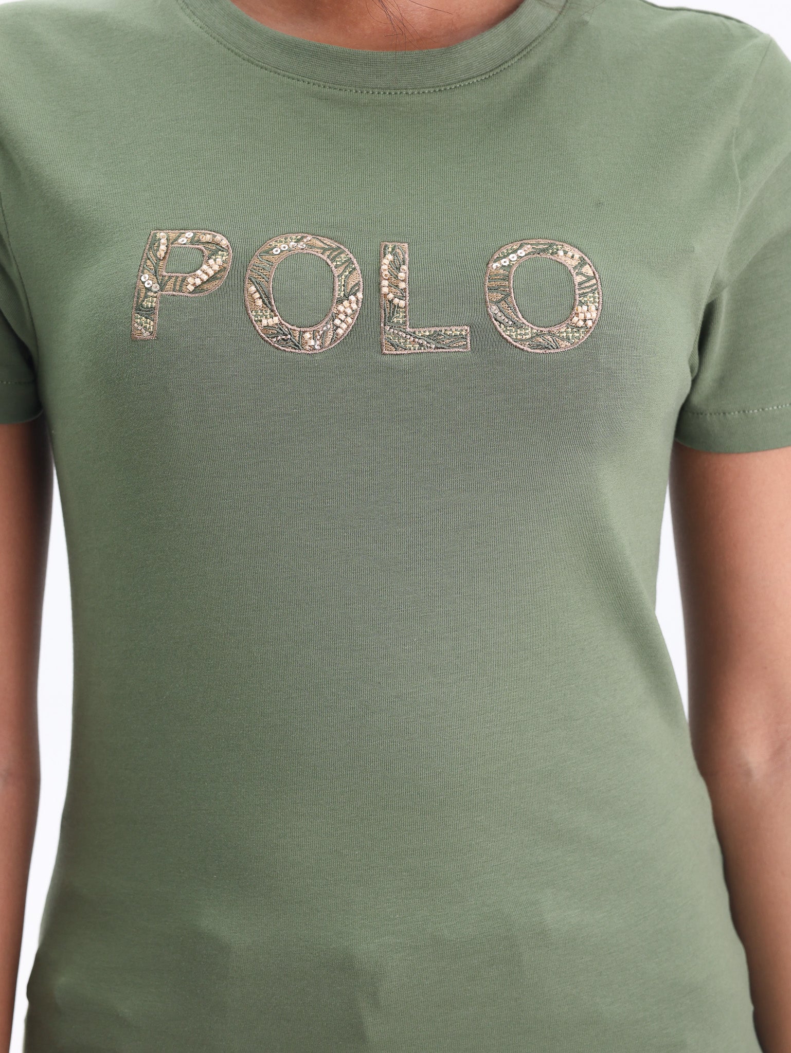 Polo Ladies T-shirt Logo Olive