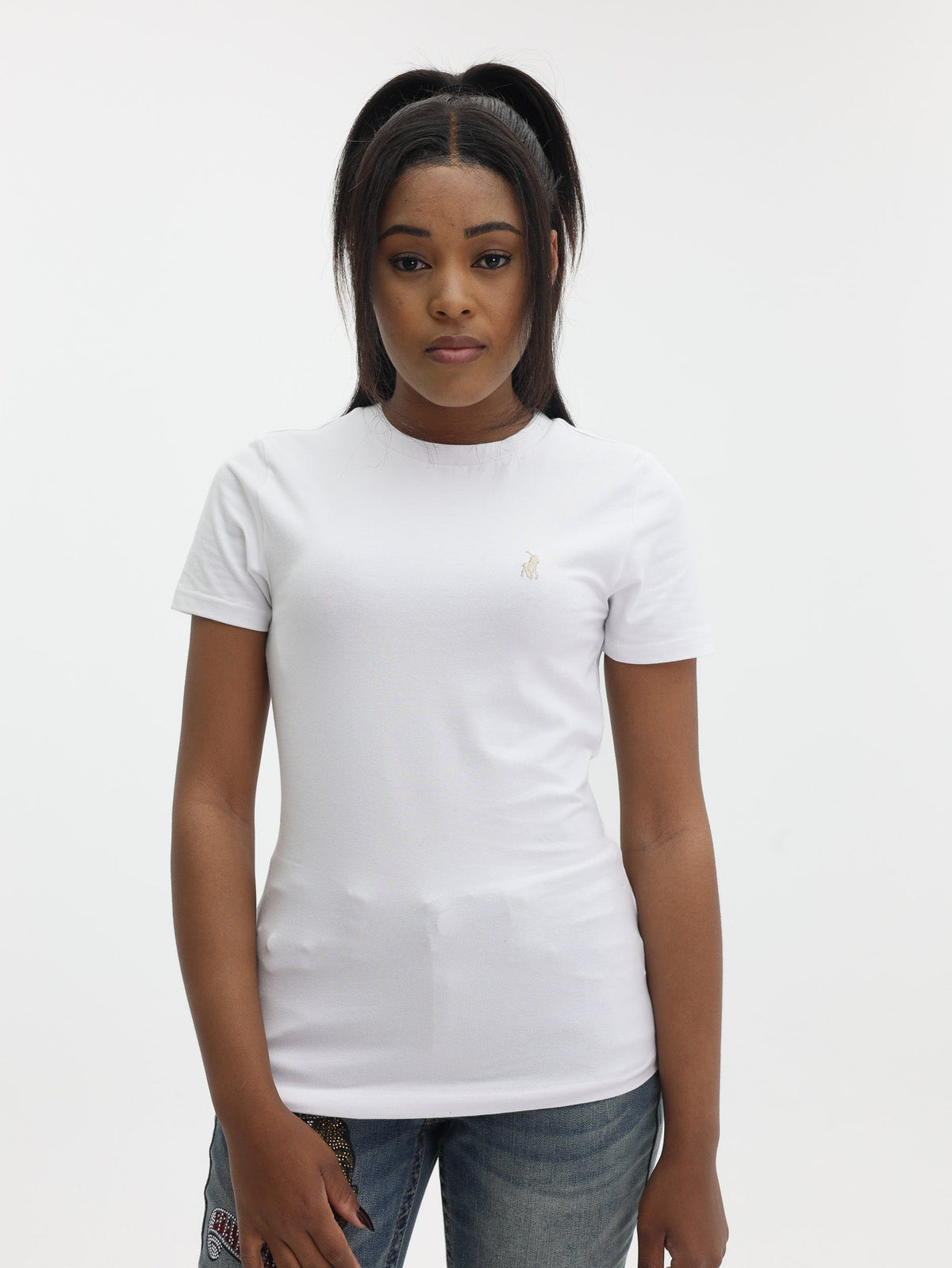 Polo Ladies T-shirt Logo White