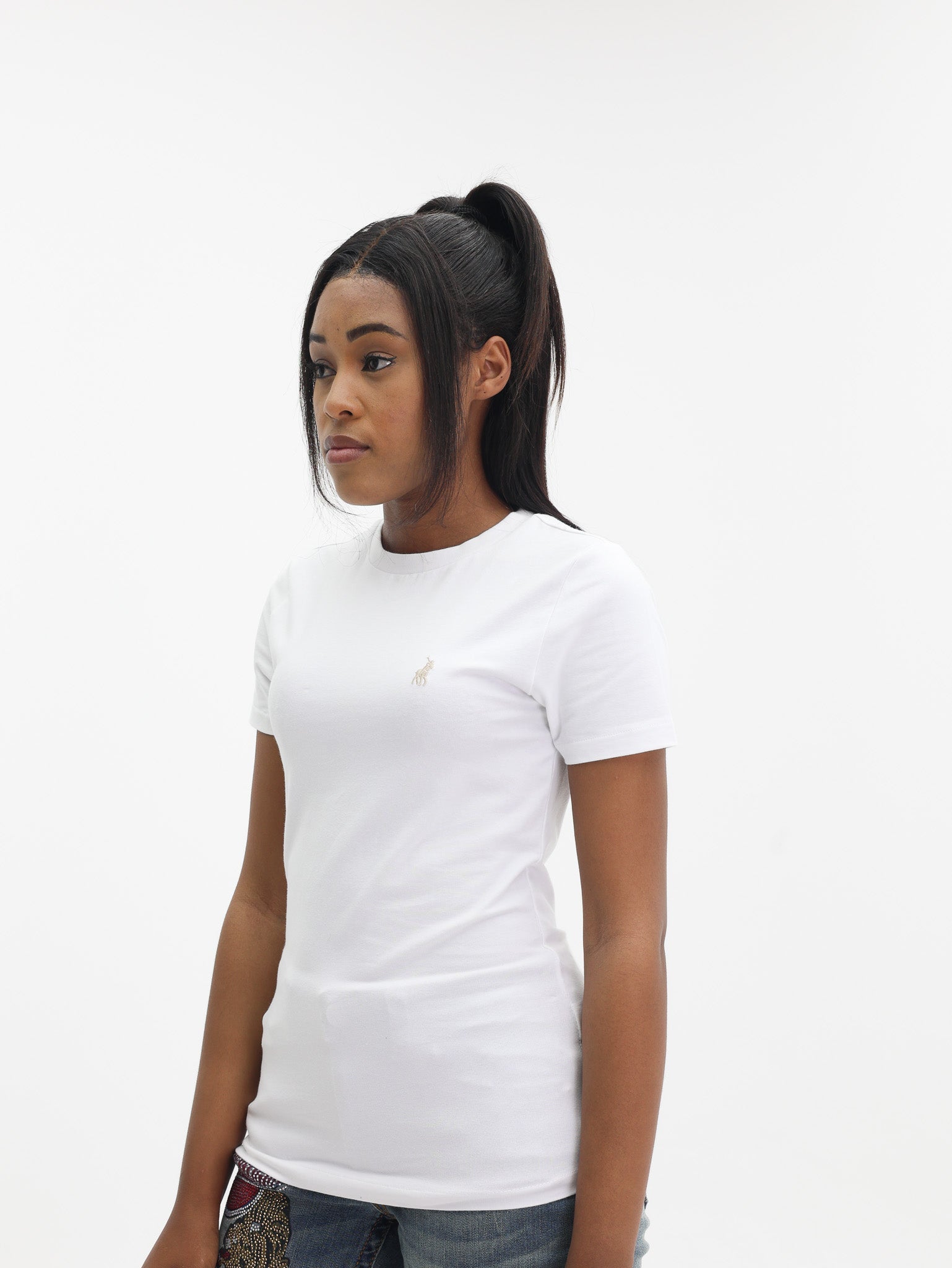Polo Ladies T-shirt Logo White