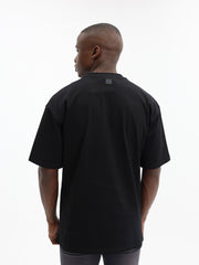 Fade T-Shirt Boxy Logo Black