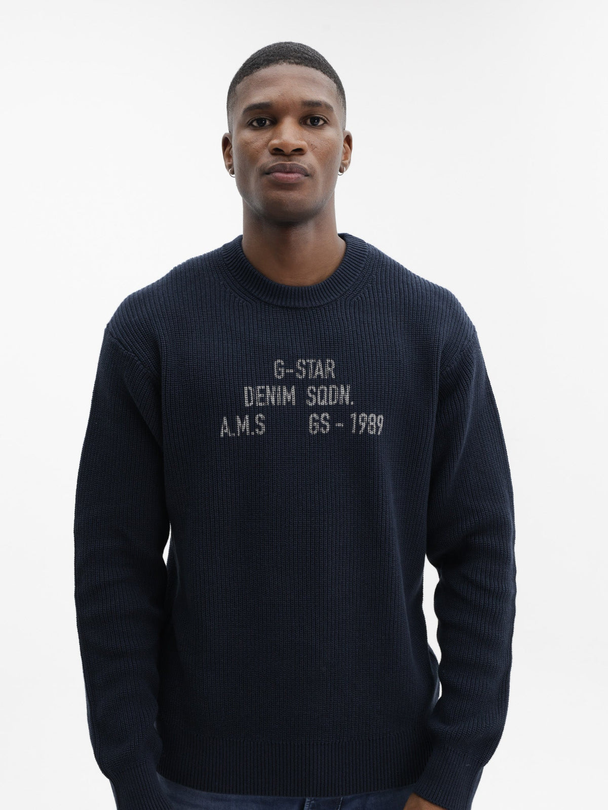 G-Star Sweater Stencil Gr Loose Knit Salute