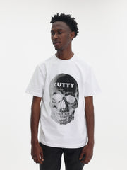 Cutty T-Shirt Skull  Logo White