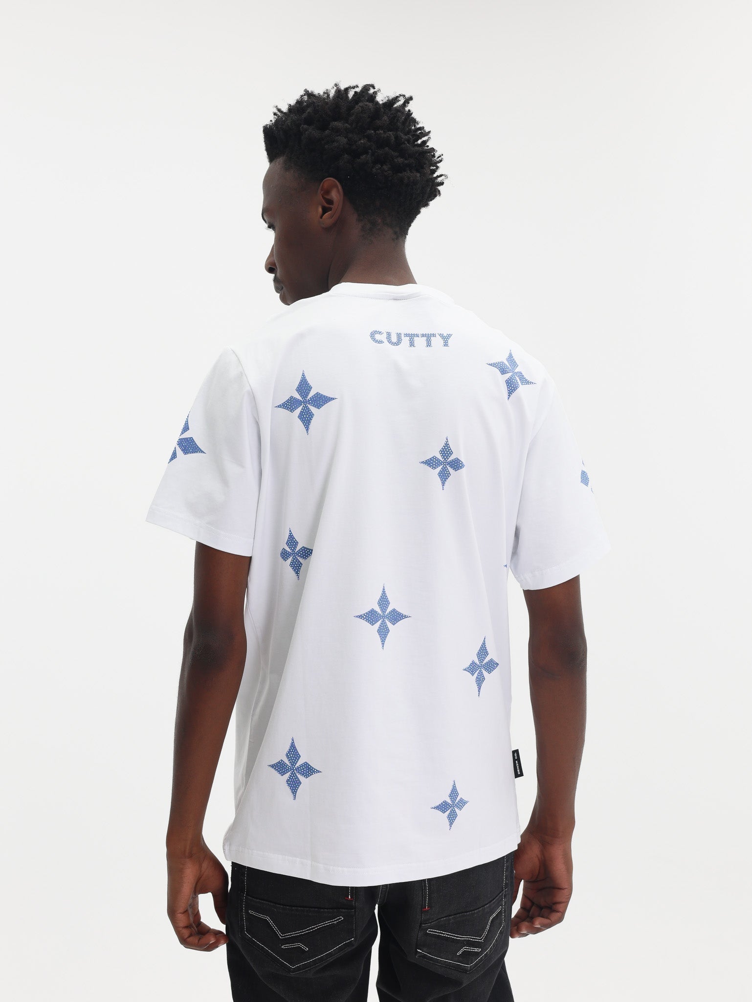 Cutty T-Shirt AOP Tiger Logo White