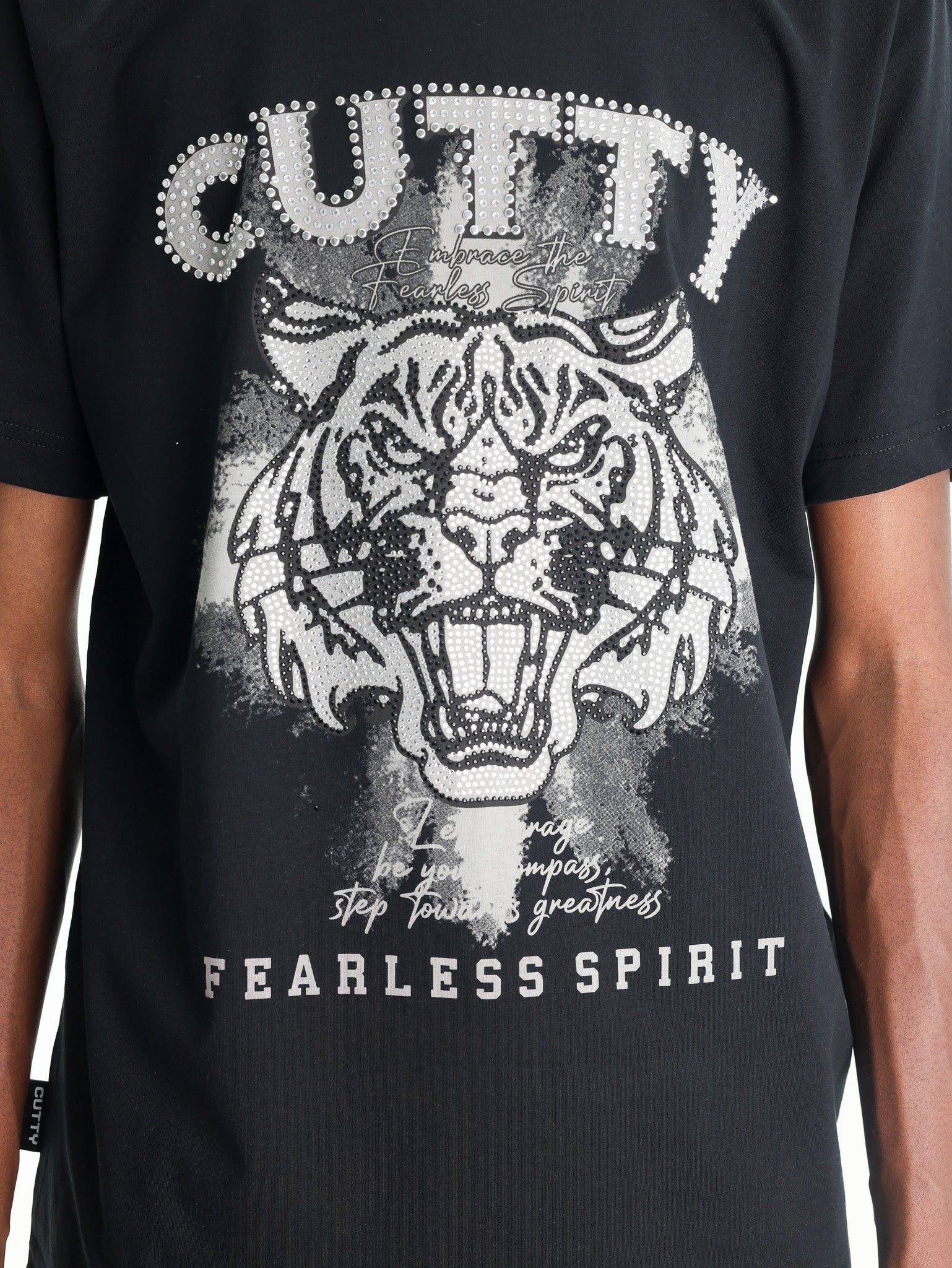 Cutty T-Shirt Tiger Big Logo Black