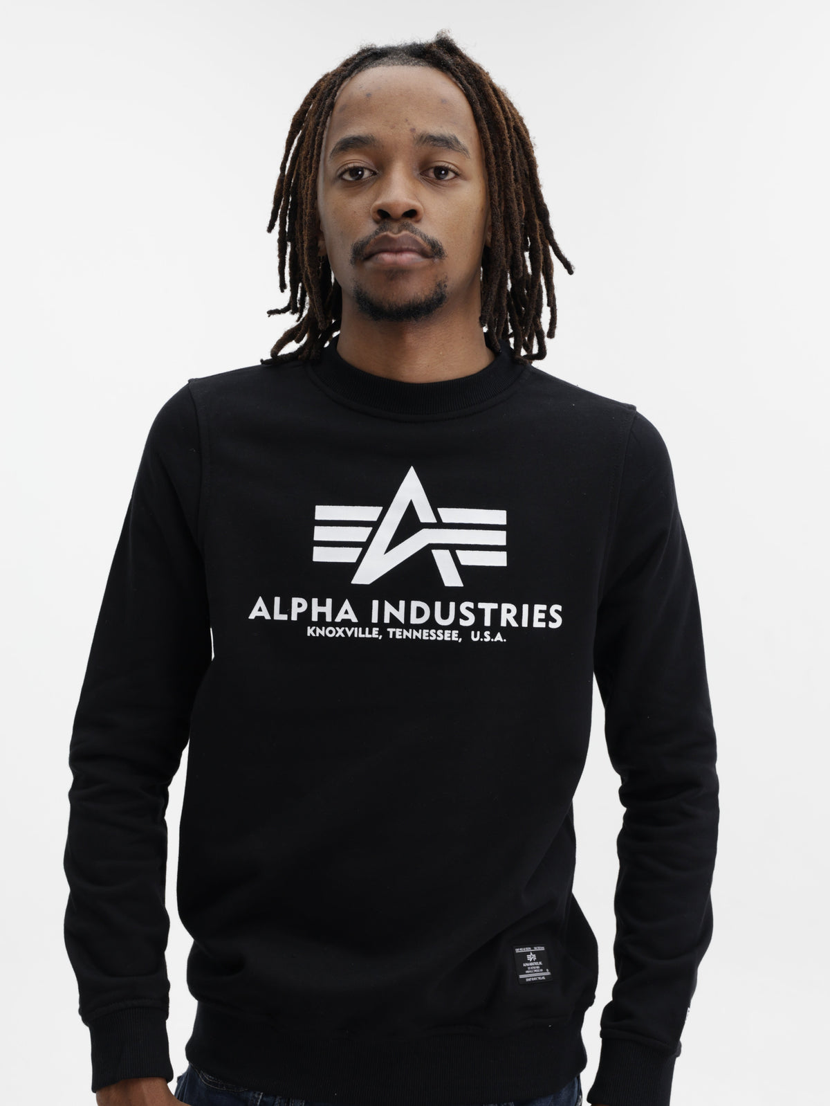 Alpha Sweater Logo Black-White
