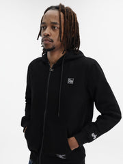 Alpha Hoodie Zip Up Black
