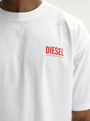 Diesel T-Shirt M-T Boxt Bisk Relaxed White