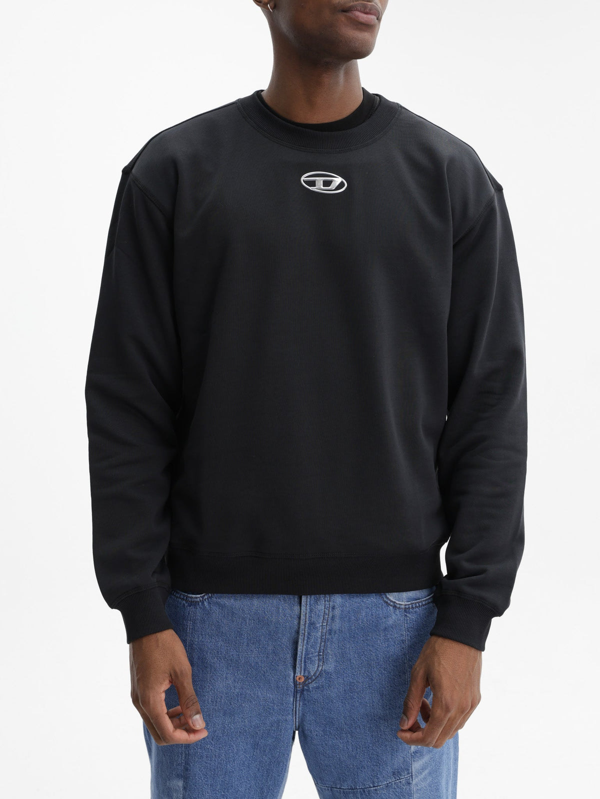 DIESEL SWEATER M-S NORM IOD BLACK