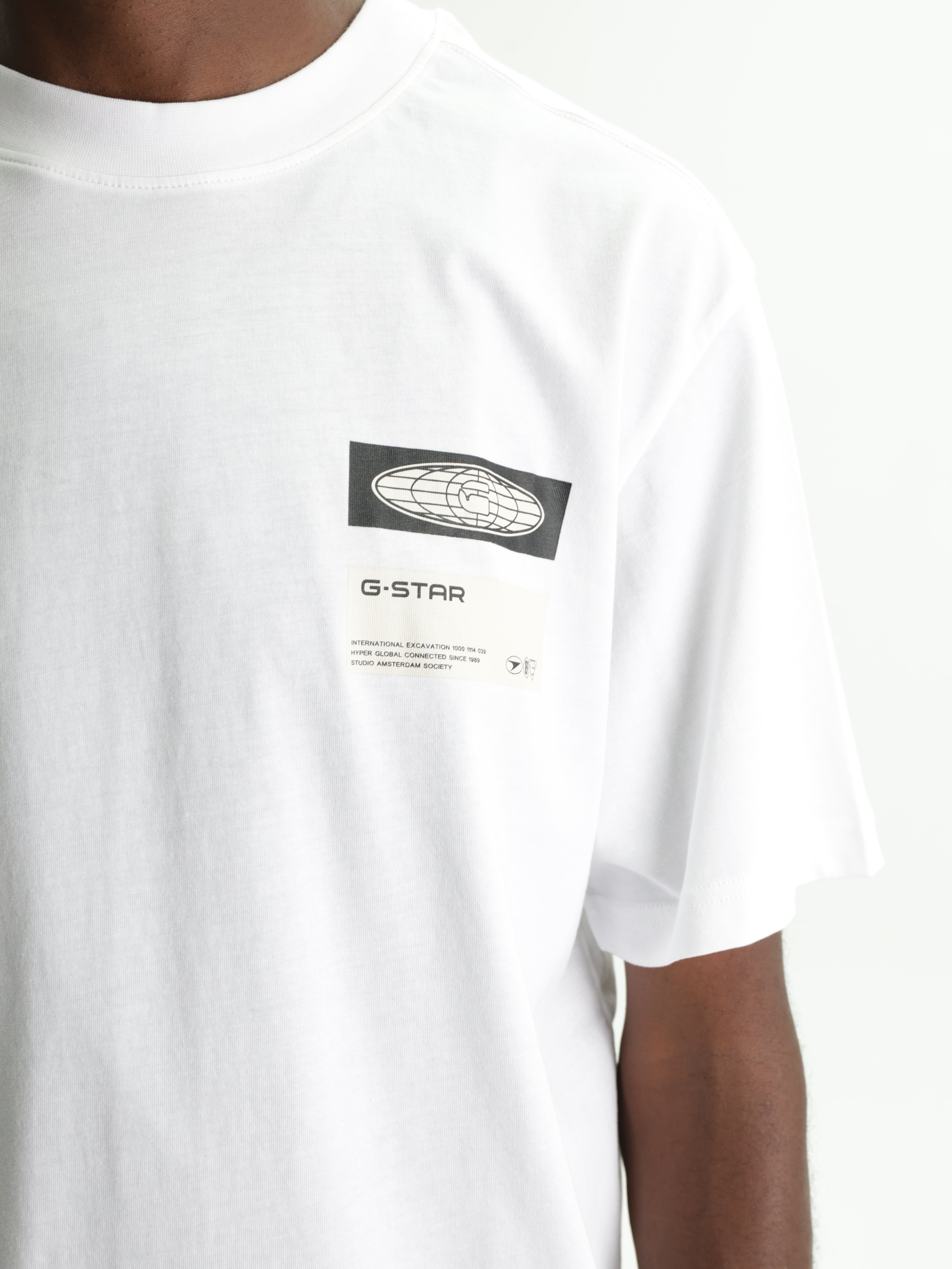 G-Star T-Shirt Box Globe White