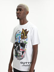 Cutty T-Shirt Graphic Skull White