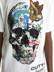 Cutty T-Shirt Graphic Skull White