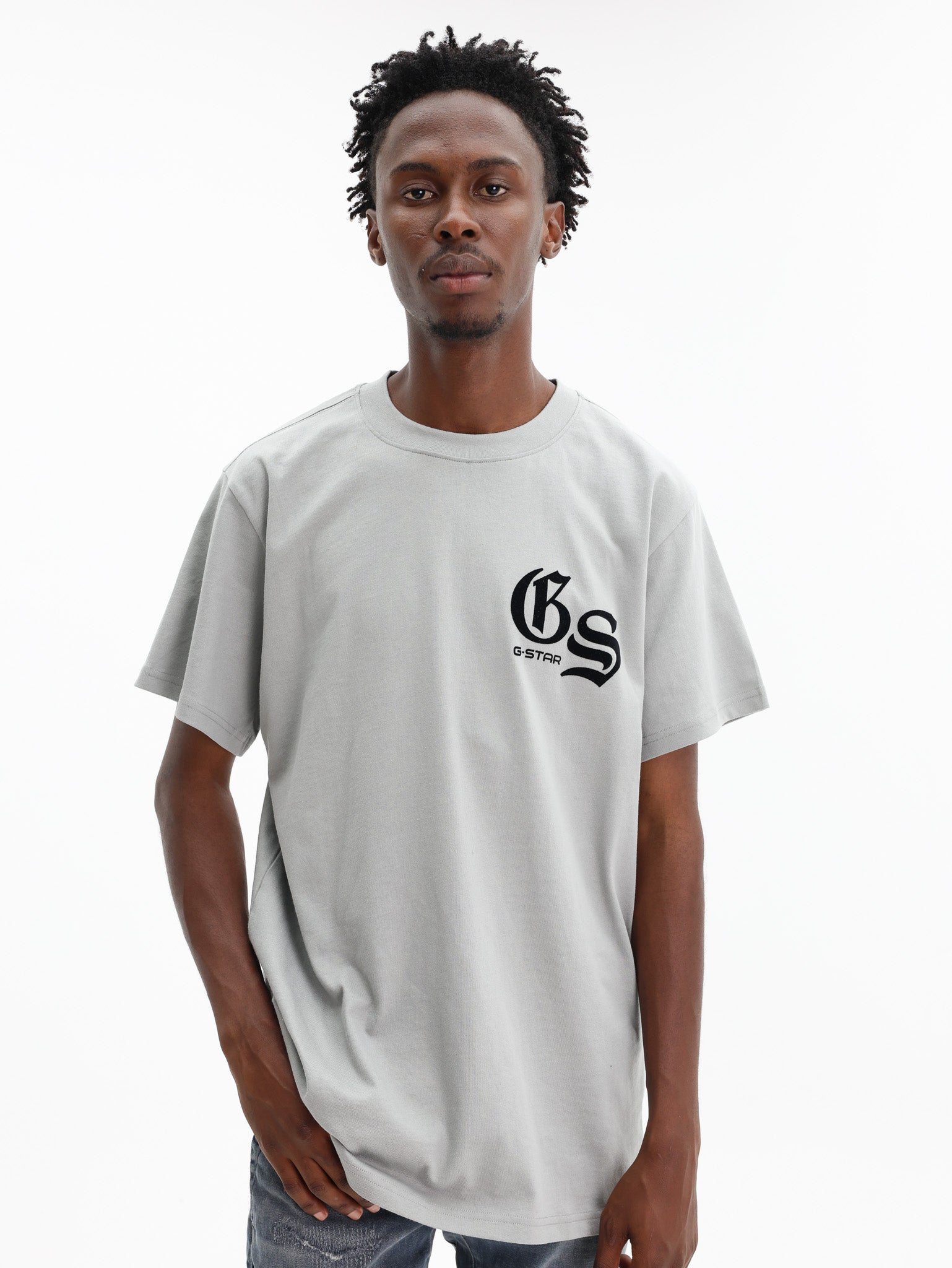 G-Star T-Shirt Flock Back Wild Dove