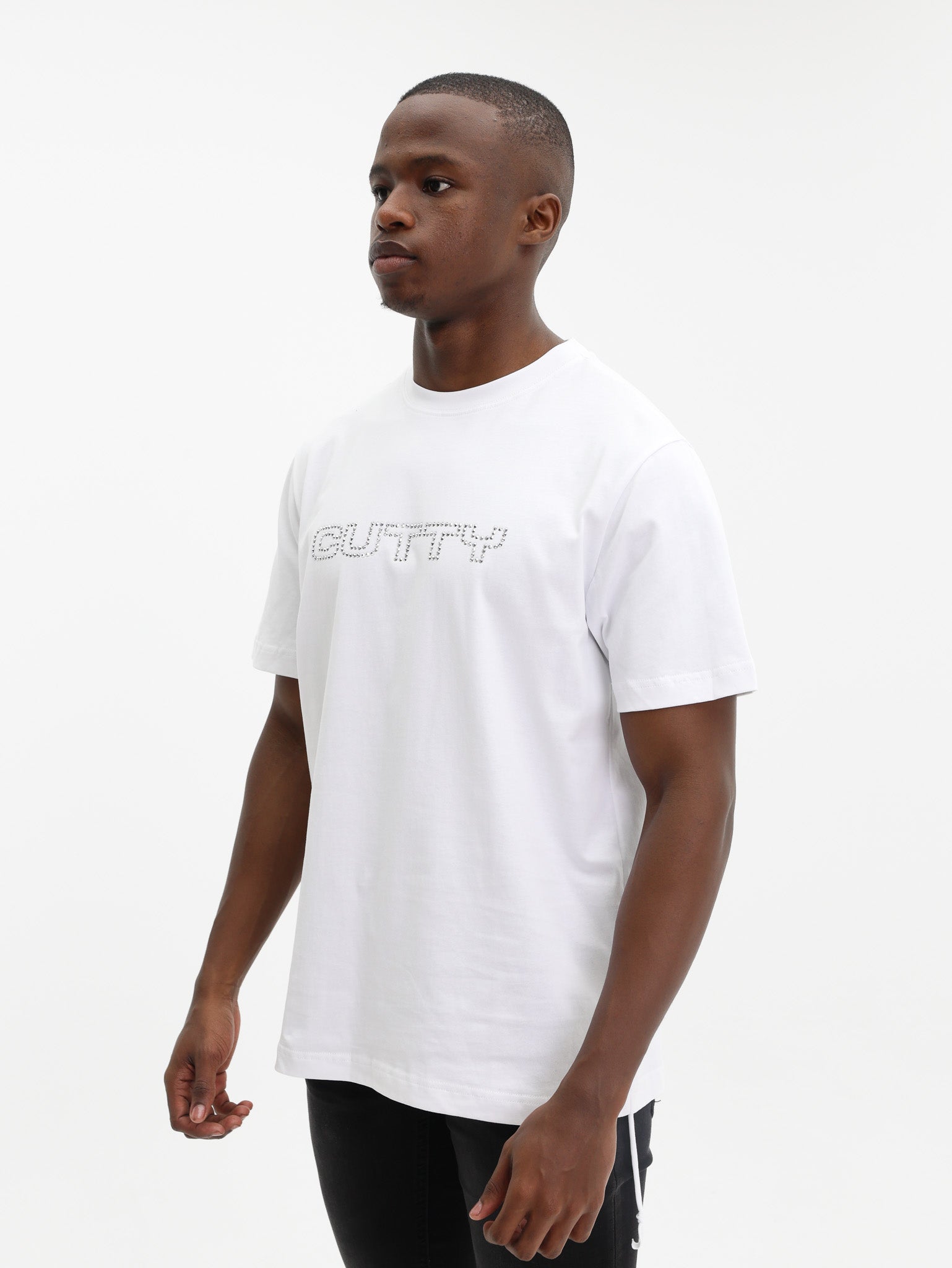 Cutty T-Shirt Studded Logo White