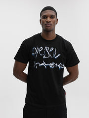 Diesel T-Shirt M-T Norm V8 Regular Logo Black