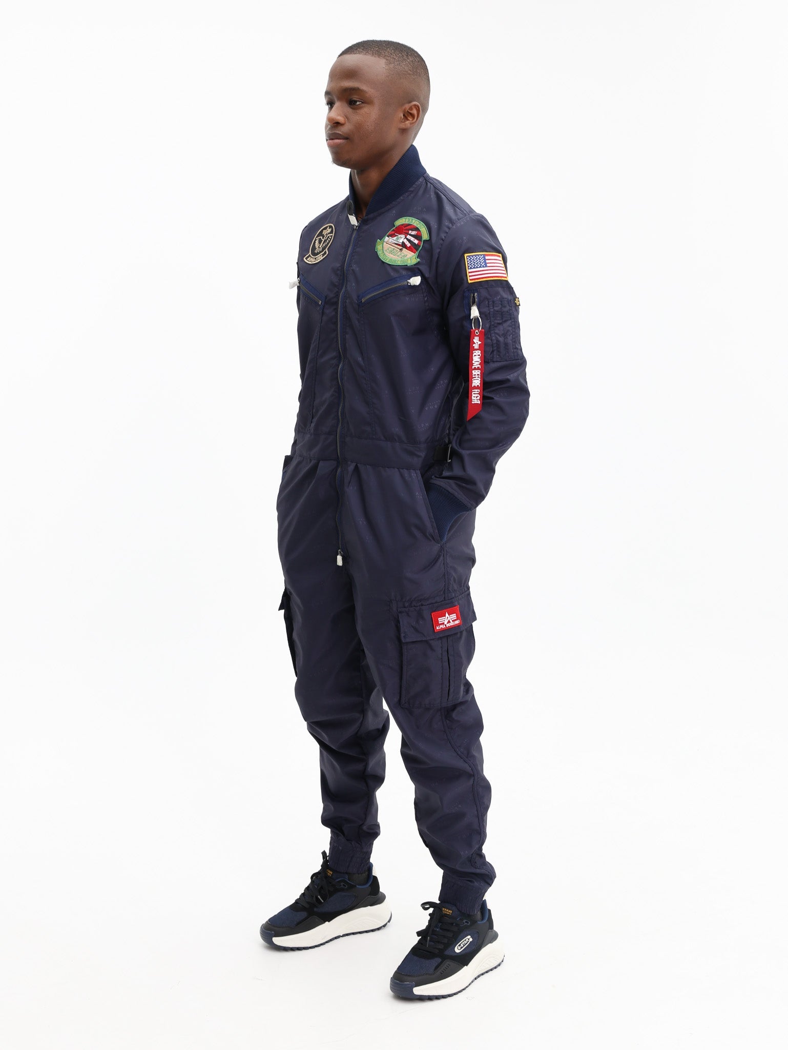 Alpha Flight Suit Nylon Navy