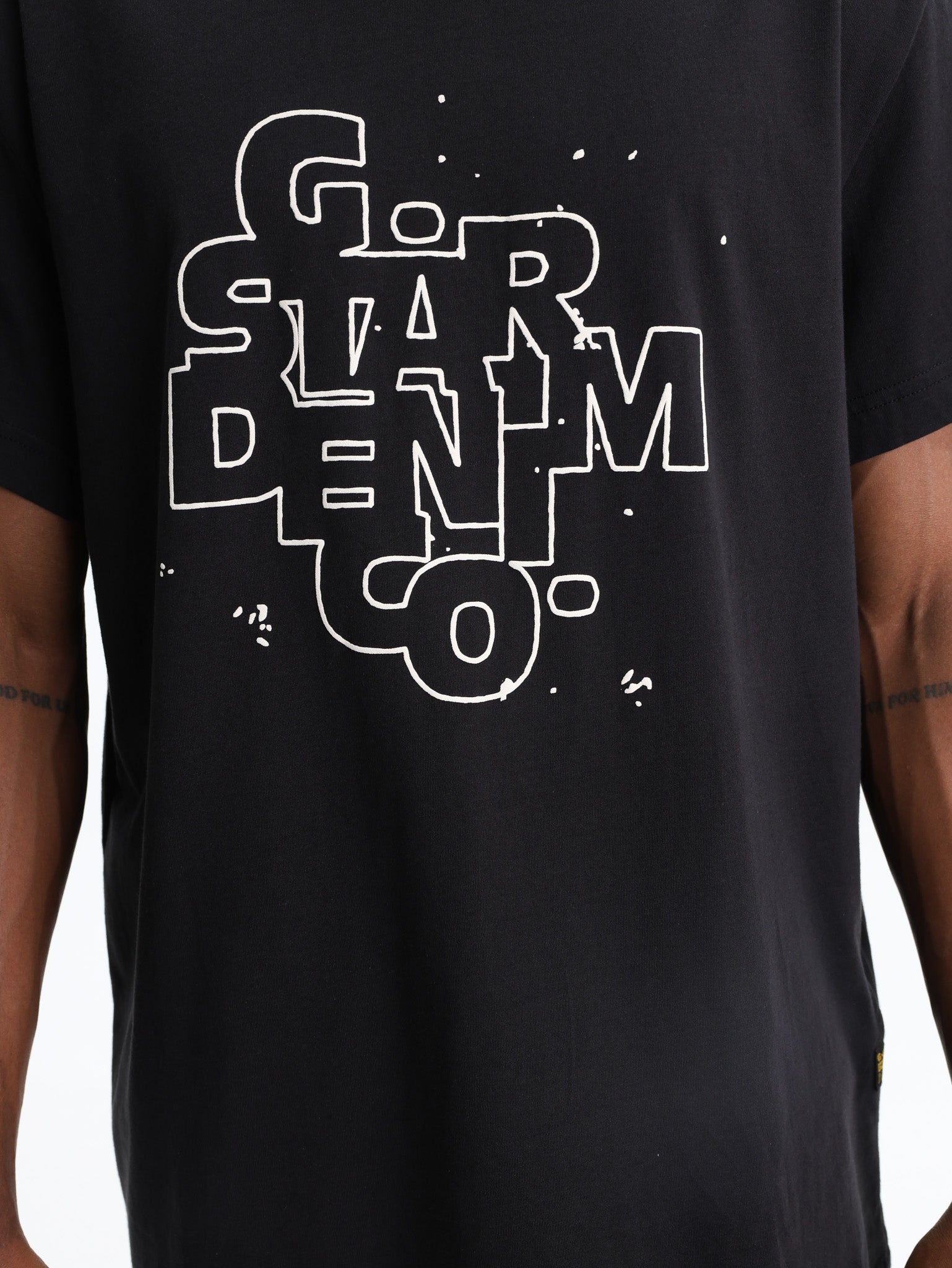 G-Star T-Shirt HD Print Ash Black