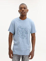 G-Star T-Shirt HD Print Ash Blue