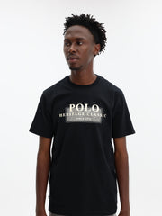 Polo T-Shirt Printed Graphic Black