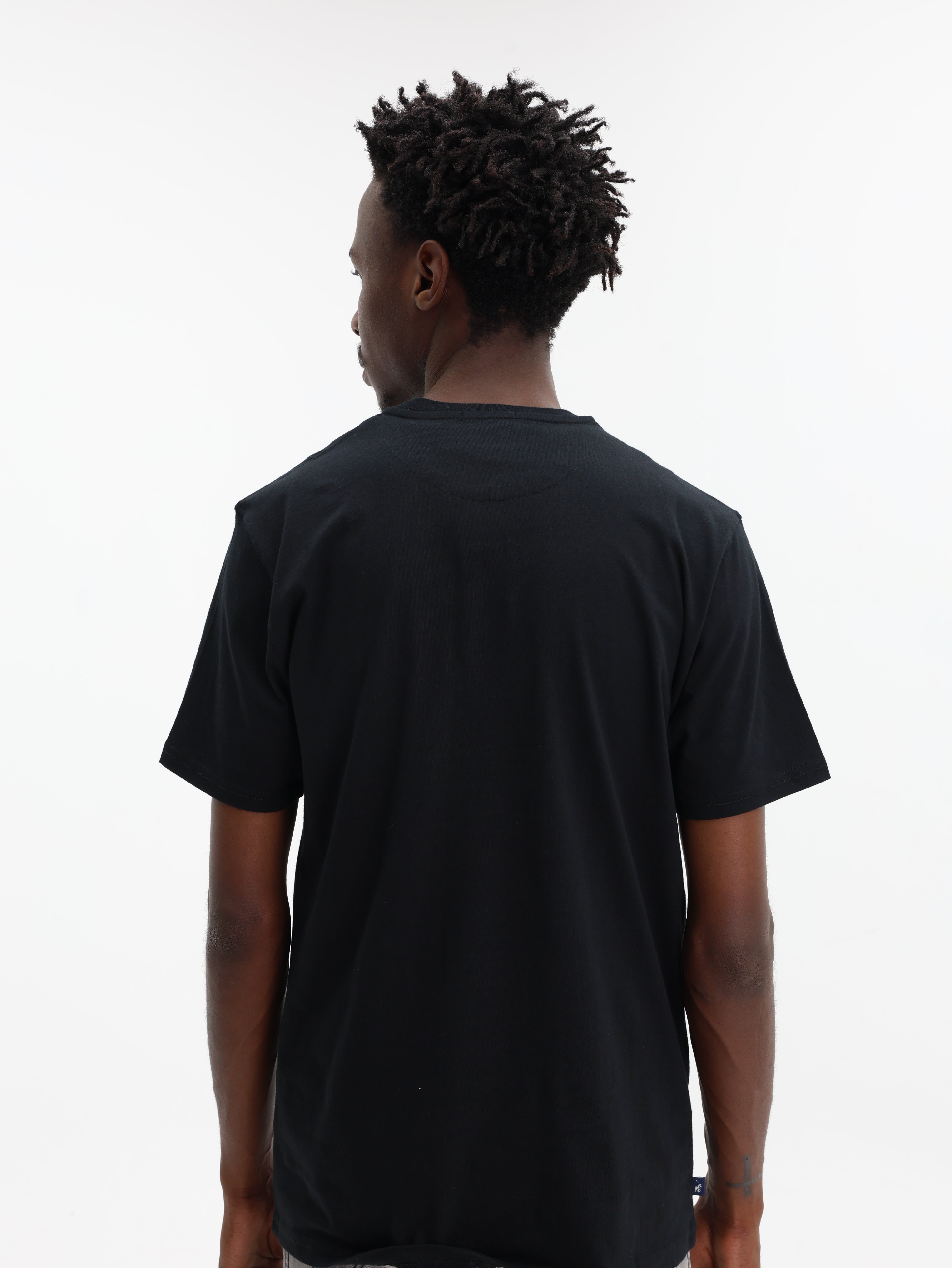 Polo T-Shirt Printed Graphic Black