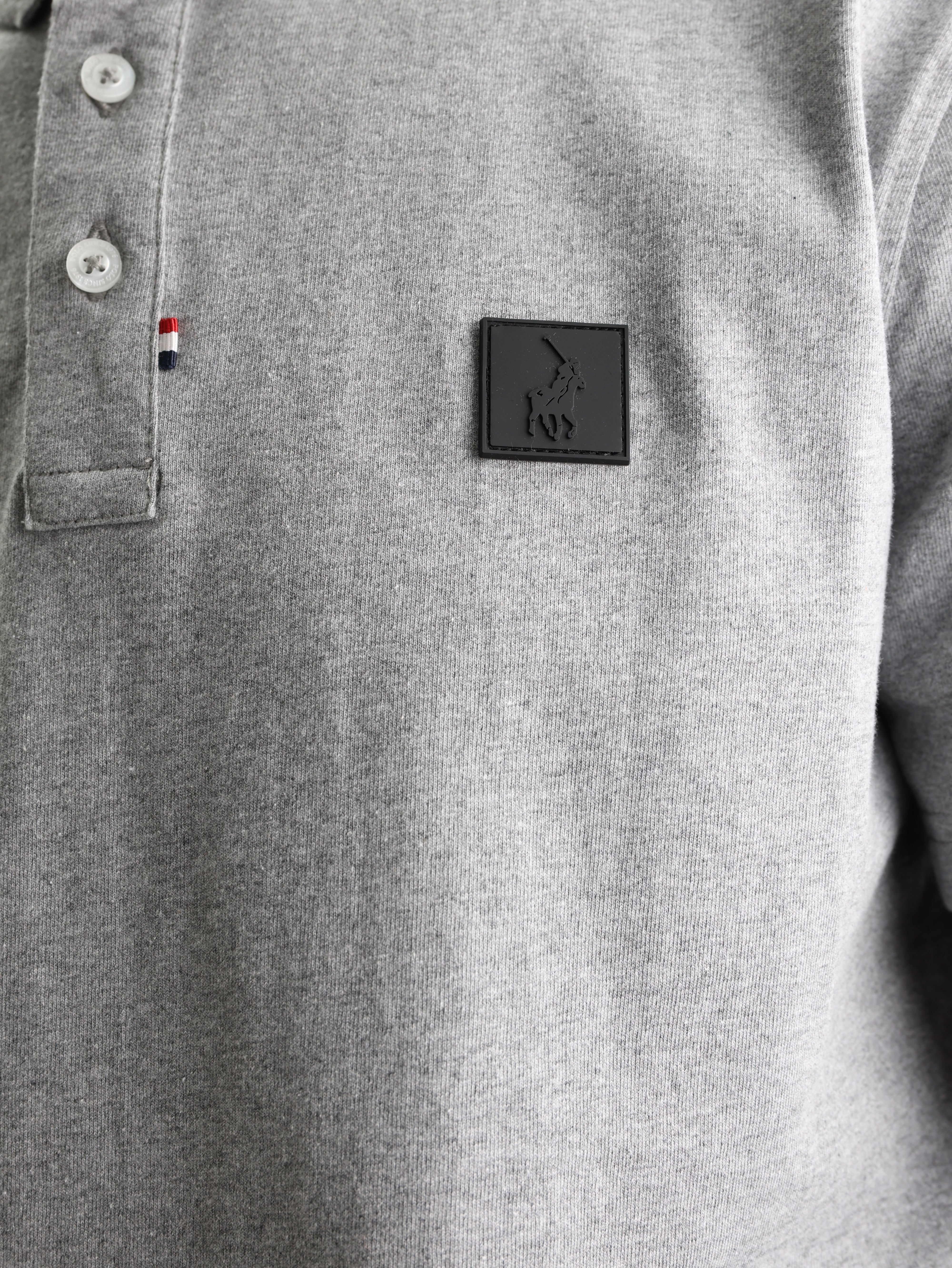 Polo Golfer Active Badge Grey Melange