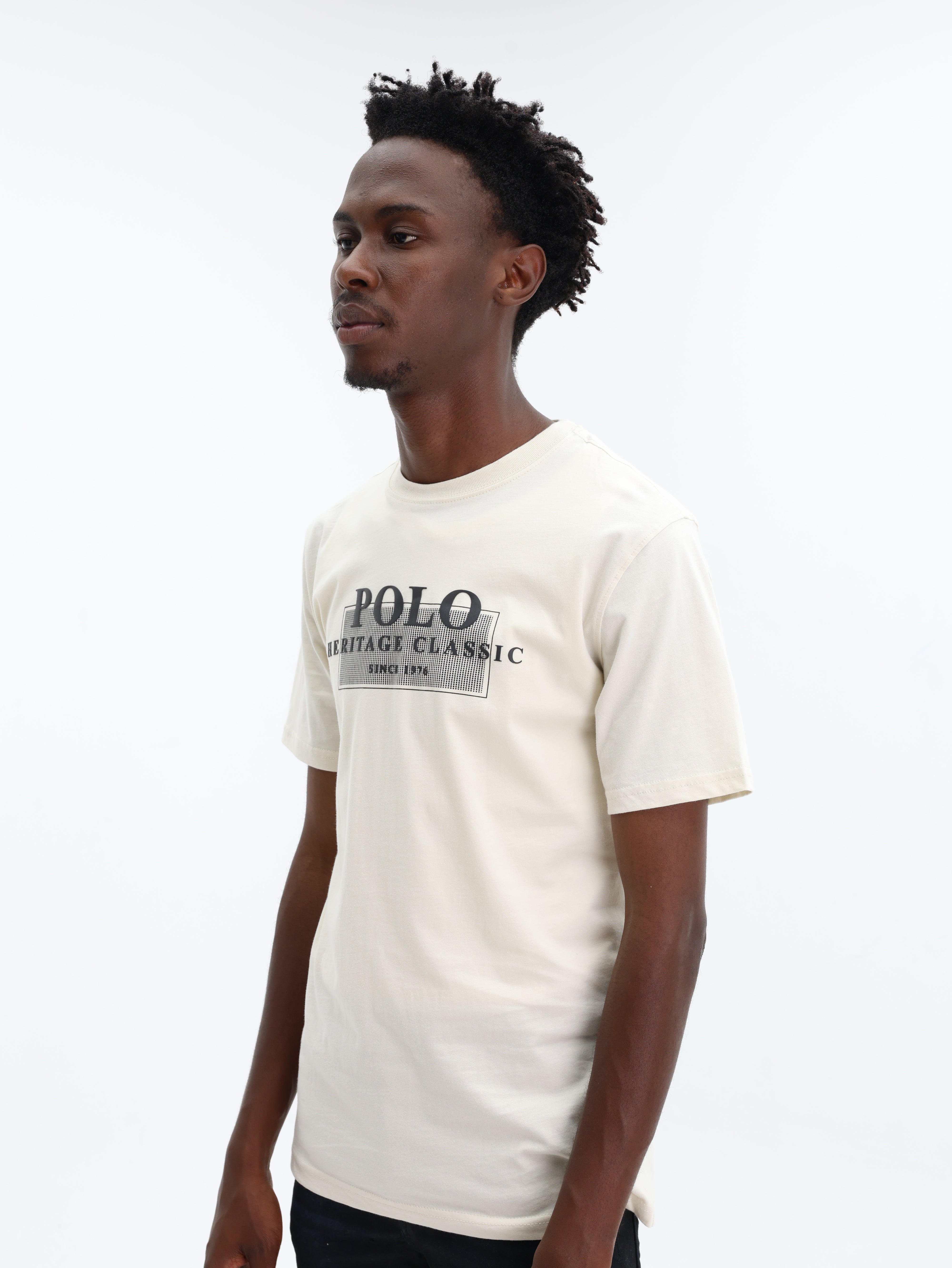 Polo T-Shirt Printed Graphic Off White