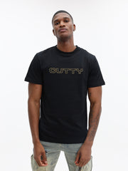 Cutty T-Shirt Studded Logo Black