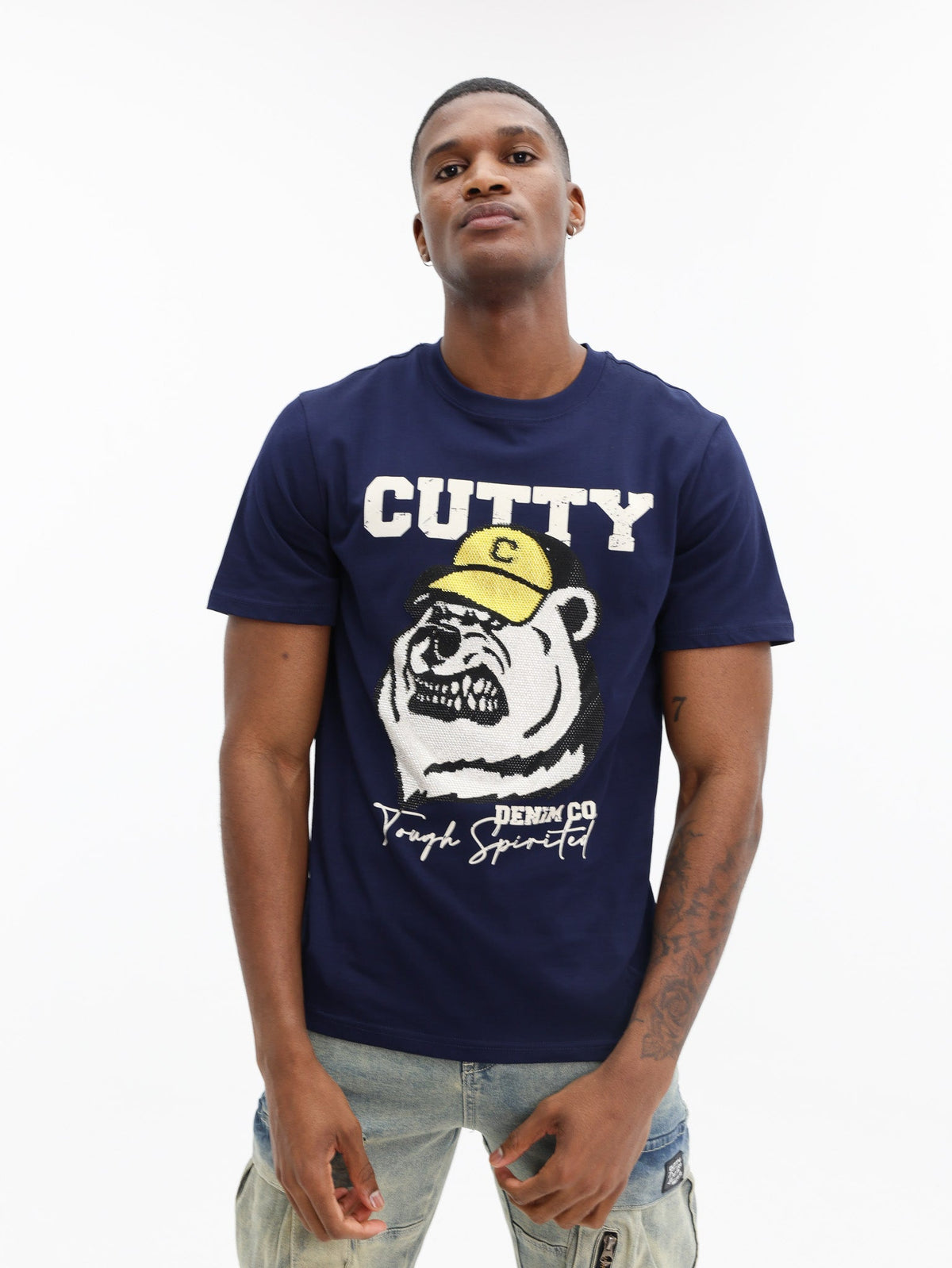 Cutty T-Shirt Tough Spirited Navy