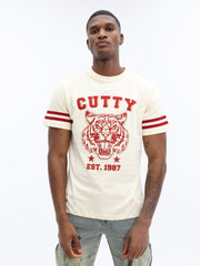 Cutty T-Shirt Graphic Print Logo White-Red