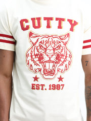 Cutty T-Shirt Graphic Print Logo White-Red