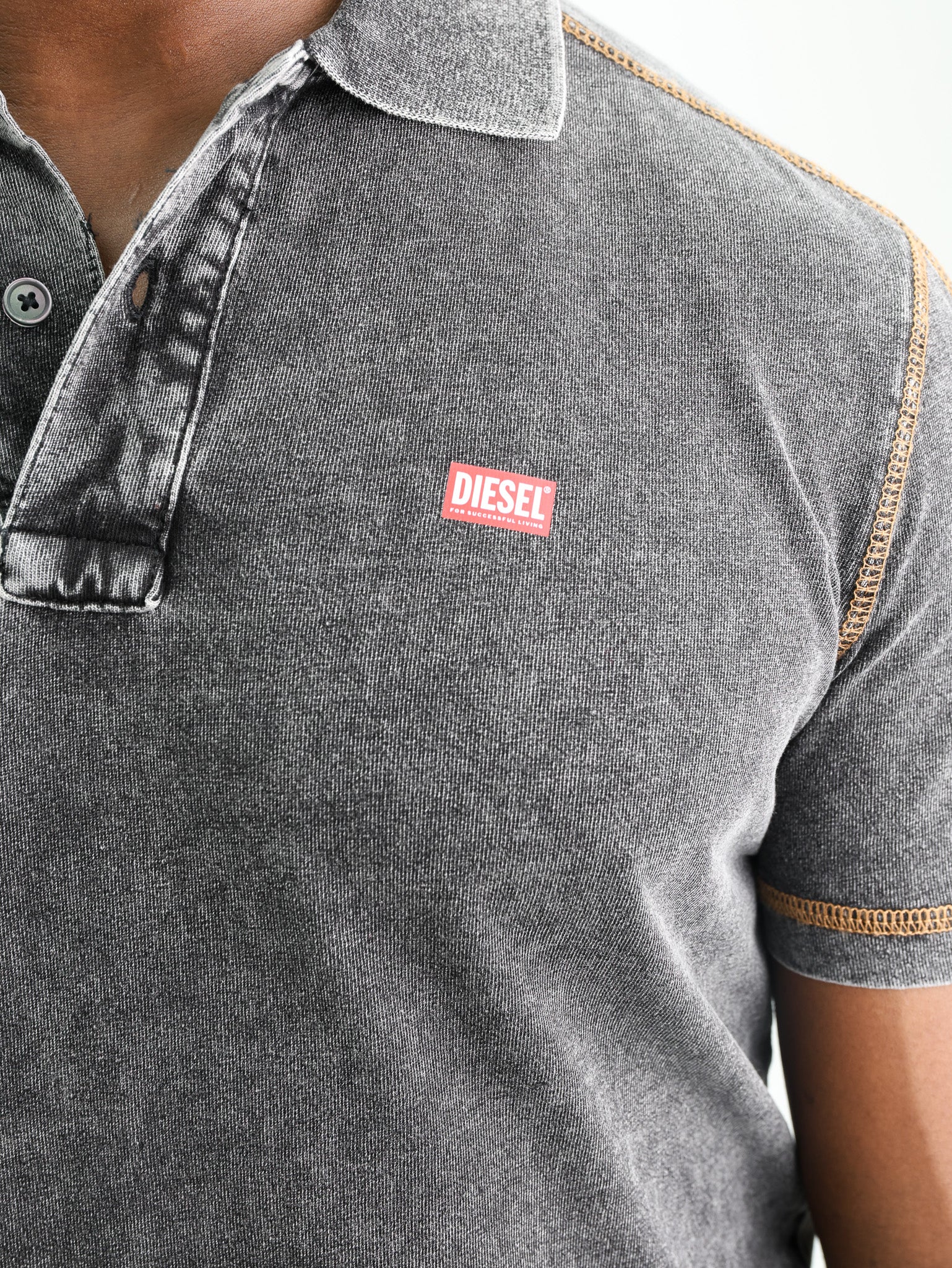 Diesel Golfer Top Stitch Washed Black